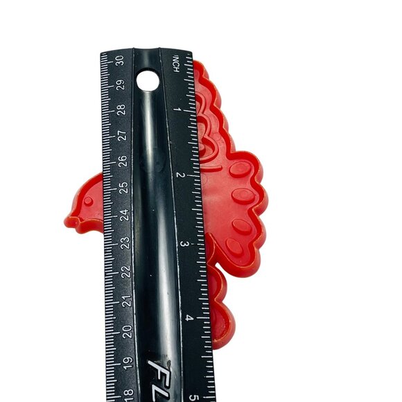 Vintage 1978 Chilton 1 Four Calling Birds Christmas Imprint Cookie Cutter Red - Picture 5 of 5